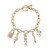 Juicy Couture Goldtone Toggle Charm Bracelet For Women