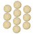Unomor 10pcs Party Tableware Wood Slice Dessert Plates Appetizer Tray Bridal Decorations Cake Plate Dinner Plate Disposable Dinnerware Delicate Paper Bride Steak Plate