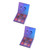 FRCOLOR 2pcs 9 Eyeshadow Makeup Long-lasting Eyeshadow Paillette Eyeshadow Mattes Eyeshadow Metallic Eye Shadow Palettes Shimmer Eyeshadow Glitter Eyeshadow Purple Sequins Bright Light