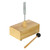 ULTECHNOVO Tuning Fork Tuning Fork and Mallet Wooden Speaker, Virbration with Wood Resonator Box, Resonance Tuning Fork Physics Prop (512Hz) Chakra Tuning Forks