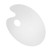 NUOBESTY 1pc Palette Acrylic Pigment Tray Calligraphy Pigment Tray Handheld Color Mixing Pallet Art Supplies Art Paint Pallet Color Mixing Tray Watercolor Tray Spray Paint Painting White