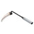 PATIKIL 10.6" Weeding Sickle, Grass Hook Sickle Hoe Gardening Tools High-Carbon Steel Hand Weeder for Weeding and Cultivating, Silver Tone Grey