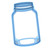 Sweet Prints Inc Mason Jar Cookie Cutter - Dishwasher Safe (4")
