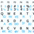 4Keyboard Czech - English Notebook Non-Transparent White Keyboard Stickers