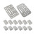 YWNYT 20Pcs Erasing Shield Stainless Steel Drawing Template, Professional Erasing Shield Drafting Tools Precision Erasing Shield Tool for Mechanical Drawing Engineering Design Drafting Geometry Study