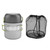 TOPINCN Camping Cookware 2Pcs/Set Portable Aluminum Pots for Outdoor BBQ Travel Backpacking Hiking Picnic Cooking with Folding Handle