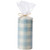 Unscented Plaid Pillar Candles - Large Unscented Pillar Candle Blue