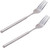 Extendable Fork, Telescopic Fork, Long Fork, Fork with Extendable Handle, Long Handle Fork, Stainless Steel Dinner Fork, Extending for BBQ Tableware Supplies- Extends 25.4 inch (2 pcs)