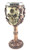 Bellaa 20966 Wine Goblet Chalice Gear Steampunk Head Skull 7oz