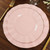 TABLECLOTHSFACTORY 10 Pack | 9" Blush/Rose Gold Round Plastic Dinner Plates, Disposable Tableware With Gold Wavy Rim