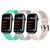 Sport Watch Band Compatible for FITVII HM08 Fitness Tracker Replacement Soft Silicone Wristband Sport Strap for FITVII Slim Fitness Tracker Bands for Men Women (3 Pack B)