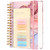 Ddaowanx Hardcover Spiral Notebook, College Ruled Notebook Journal, 6"x8.5", 320 Pages Large Lined Journals for Women Men, Hardcover Notebook for Work School. (A5, Pink Marble)