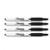 Sharpie Retractable Markers black fine tip, 4 Markers Per Order (36701)