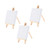 COHEALI 3pcs Mini Frame Mini Painting Easel Mini Tripod Easel Decorative Easels for Kids Small Painting Easel Kids Easels Art Easel for Painting Wooden White Oil Painting Set Child Natural