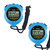 Digital Stopwatch Timer Only Stopwatch with ON/Off, NO Bell Silent No Clock No Date Basic Operation, PULIVIA Sport Stopwatch for Coaches Swimming Running, 2 Pack Blue