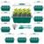 NEWKITS 10 Packs Seed Starter Tray Kit Seed Starter Trays with Humidity Dome Plant Germination Starter Kit for Greenhouse Grow Germination Seeds Growing Starting(120 Cells Total Tray)