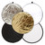 Photo Reflector Kit 24inch/60 cm 5-in-1 Translucent,Silver,Gold,White and Black