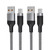 Long USB C Cable 10ft 2Pack, USB A to Type C Fast Charging Charger Cord Nylon Braided Compatible with Samsung Galaxy S20 S10 S9 S8 Plus & More (Grey)