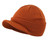 Home Prefer Men's Winter Beanie Hat with Brim Warm Double Knit Cuff Beanie Cap (Pumpkin)