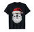 Santa Claus Face Sunglasses Beard & Christmas Hat Funny Xmas T-Shirt