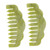 Hemoton 2pcs Massage Comb Jade face Scraper Jade Hair Comb Scalp exfoliating Comb face Scraping Comb Jade Scalp Comb Scraping Plate Jade Head Massager Care Miss Shaving Board Xiuyan Jade