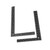 Measure Angles 2pcs Square Carpenter Tools Angle Measuring Rulers DIY Sewing Supplies Carpenters Ruler Rulers L-Shape Drawing Rulers L-Shaped Square Ruler Portable Black Steel
