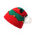 NociHah Christmas Elf-Hats Knitted Beanies-Hat for Women Men - Santa Skull Cap with Pompom Red and Green