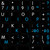 4Keyboard MAC English-Italian Keyboard Labels ON Black Background