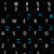 4Keyboard MAC English - Hebrew Keyboard Stickers ON Black Background