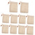 FRCOLOR 10pcs Soap Mesh Bag Bar Soap Saver Bag Sisal Exfoliating Soap Pouch Soap Bubble Bag Container Soap Foaming Pouch Soap Saver Pouch Shower Soap Bag Simple Handmade Soap Cotton Linen