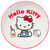 Silver Buffalo Sanrio Hello Kitty Red and White Ceramic Dinner Pasta Bowl, 9 inches