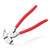 LEONTOOL 9.5 Inches Fencing Pliers Tool Fence Pliers Hammer Head with 2 Wire Cutters, Wire Twisting Pliers Nail Puller Pliers Multi Purpose Fence Tools for Installation and Removal of Wire Fence