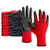 MIG4U Nitrile Coated Work Gloves 10 Pairs, Seamless Knit Palm Dipped Safety Grip Glove for Gardening, Warehouse Handling, Landscaping, Home Improvement, Auto Work, Construction, Red, Large