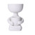 SPARIK ENJOY 1 Pack Ceramic Succulent Plant Pots Creative Human Shaped Small Cactus pots Flower Pots Mini Plant Planters for Desktop Usage Home Decoration (White B)