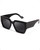 LVIOE Trendy Oversized Square Sunglasses for Women Polarized UV400 Protection Vintage Big Chunky Geometric Shades LS5814