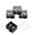 Lurrose 4pcs Dual Pencils Sharpener Eyebrow Pencils Sharpener Manual Makeup Pencil Sharpener for Lip Liner Eyebrow and Eyeliner Pencils Random Lid Color