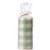 Unscented Plaid Pillar Candles - Large Unscented Pillar Candle Green