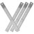 Yardenfun 4pcs Cork Stainless Steel Ruler Ruler Edge Cork Base Rulers Metal Ruler Straight Rulers Cork Backing Ruler Office Ruler Child Wooden Metric System Measuring Ruler