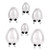 DECHOUS 6pcs Easter Egg Mold Non Stick Bakeware Dino Egg Chocolate Egg Molds Egg Shaped Baking Candy Cake Easter Fondant Molds Candle Plastic Eggs Baking Accessory 3d Large Chocolate Mold