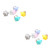 VILLCASE 20 Pcs Pencil Sharpener Cartoon Sharpener Child Korean Version Stationery