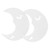 FUNOMOCYA 2pcs Mirror Wall Stickers Room Decor Wall Decor for Bedroom Living Room Wall Decor Spiritual Decor Mirror Stickers for Walls Mirror Decals Wavy Mirror 3D Acrylic Wall Mirror Moon