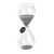 Hourglass Sand Timers - SWISSELITE Biloba Hourglass Sand Timer, 8.1 Inch Grey Sand Timer In 30 Mins