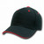 DECKY Orgianl Sandwich Visor Baseball Caps - Adjustable - Black/RED -