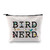GJTIM Ornithologist Gift Bird Nerd Bird Watching Zipper Makeup Bag for Bird Lovers (Bird Nerd Makeup)