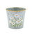 The Bridge Collection Daisy Galvanized Metal Planter/Pot Cover
