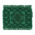 Collections Etc Elegant Chenille Lattice Scroll Design with Fringe Pillow Sham, Green, Sham