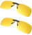 BLUE CUT Clip on Polarized Night Vision, Driving Sunglasses UV 400 Blocker To Wear Over Prescription Glasses