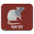 Personalized Custom 1 Line Hooded Rat Low Profile Thin Mouse Pad Mousepad