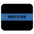Personalized Custom 1 Line Police Thin Blue Line Low Profile Thin Mouse Pad Mousepad