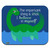 Loch Ness Monster The Important Thing is That I Believe in Myself Low Profile Thin Mouse Pad Mousepad